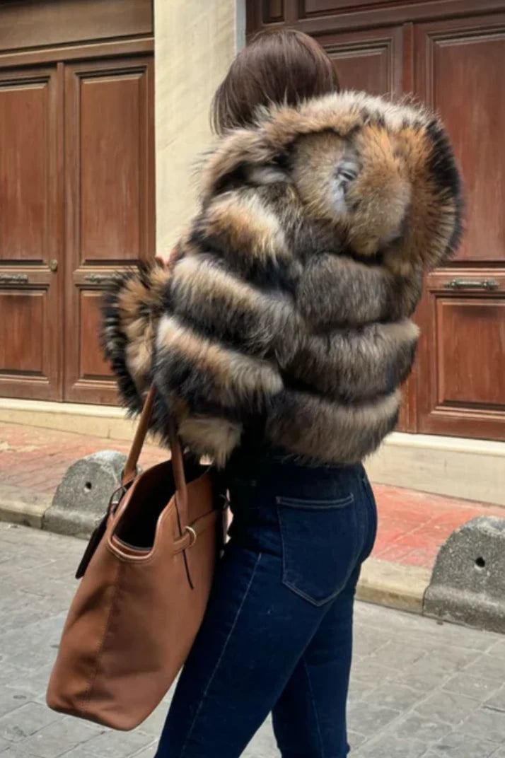 Manteau Glamour en Fourrure