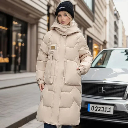 Serena™ | Le Manteau Long doudoune, Chaud avec Fermeture Éclair