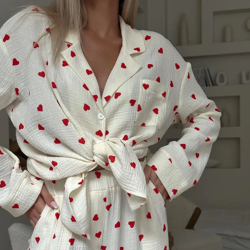 Lovinia™| Ensemble Pyjama Cœur